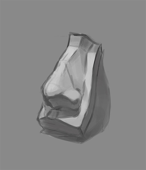 五官练习-石膏鼻子