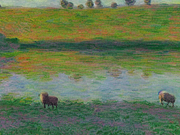 #AI創(chuàng)作實驗室#羊羊，玫瑰，河流