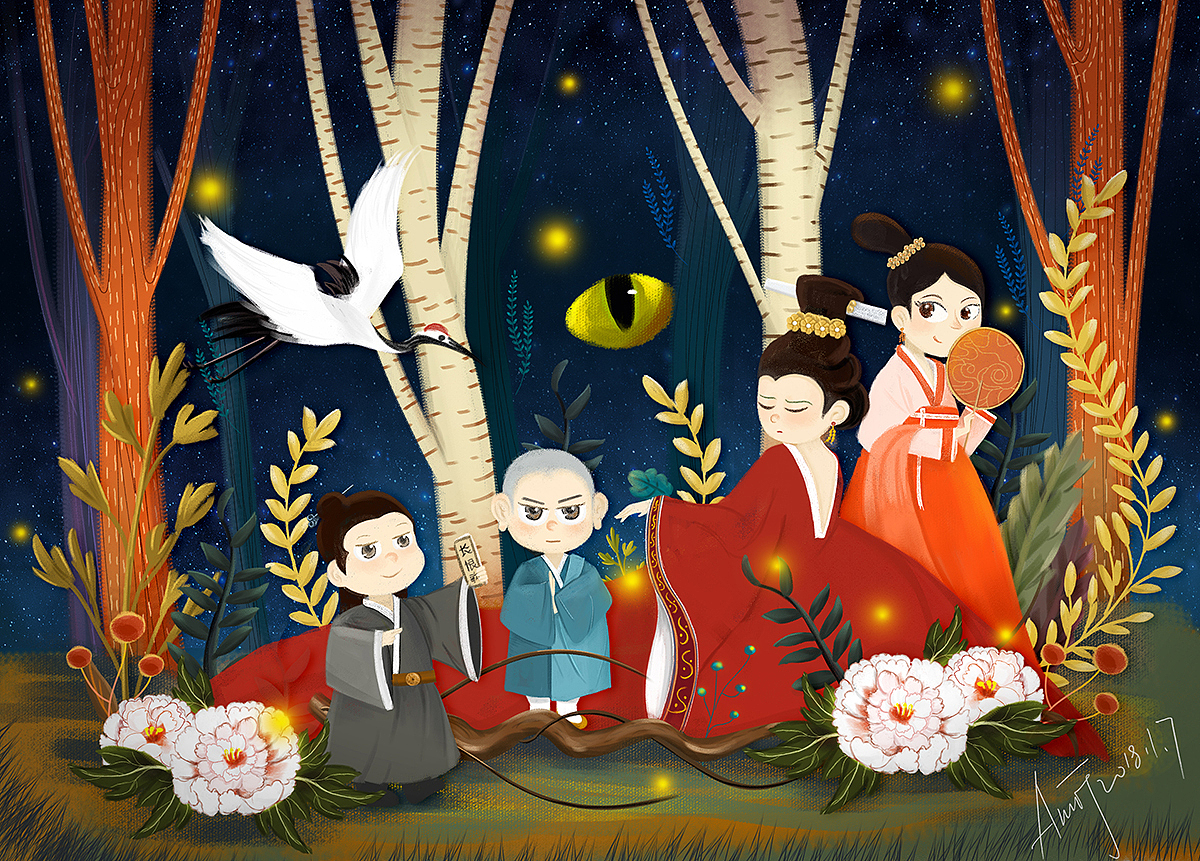 一组妖猫传同人海报练习（图ZMTAyMDgxNjUy） - 创作习作 - 站酷设计师annnj原创素材 - 站酷ZCOOL