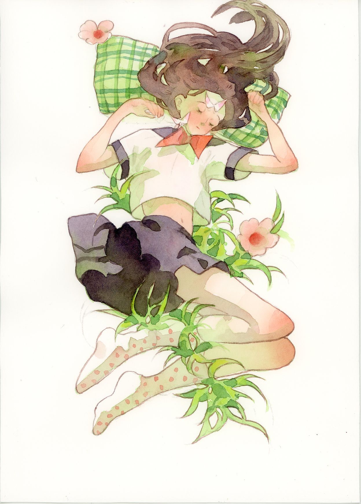 酿春光(纸胶带)（图ZMzY2NDQwMTc2） - 商业插画 - 站酷设计师忍冬2333原创素材 - 站酷ZCOOL