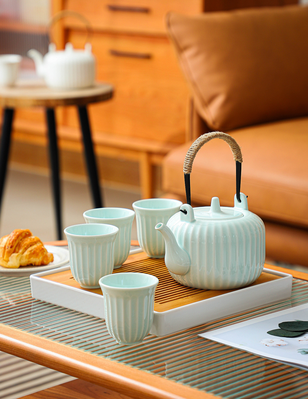 云水蓝水具茶具