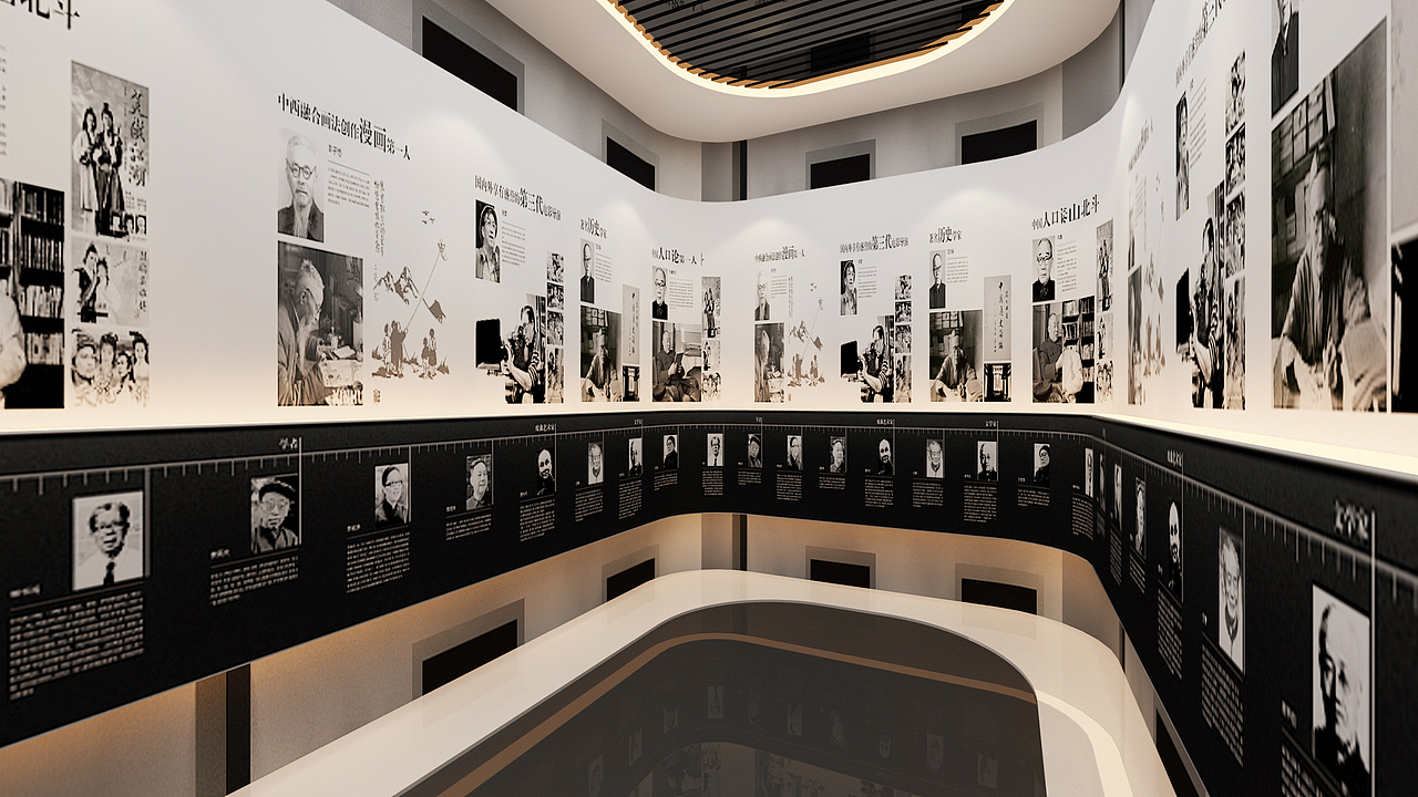 南泉科技展厅设计3D效果图