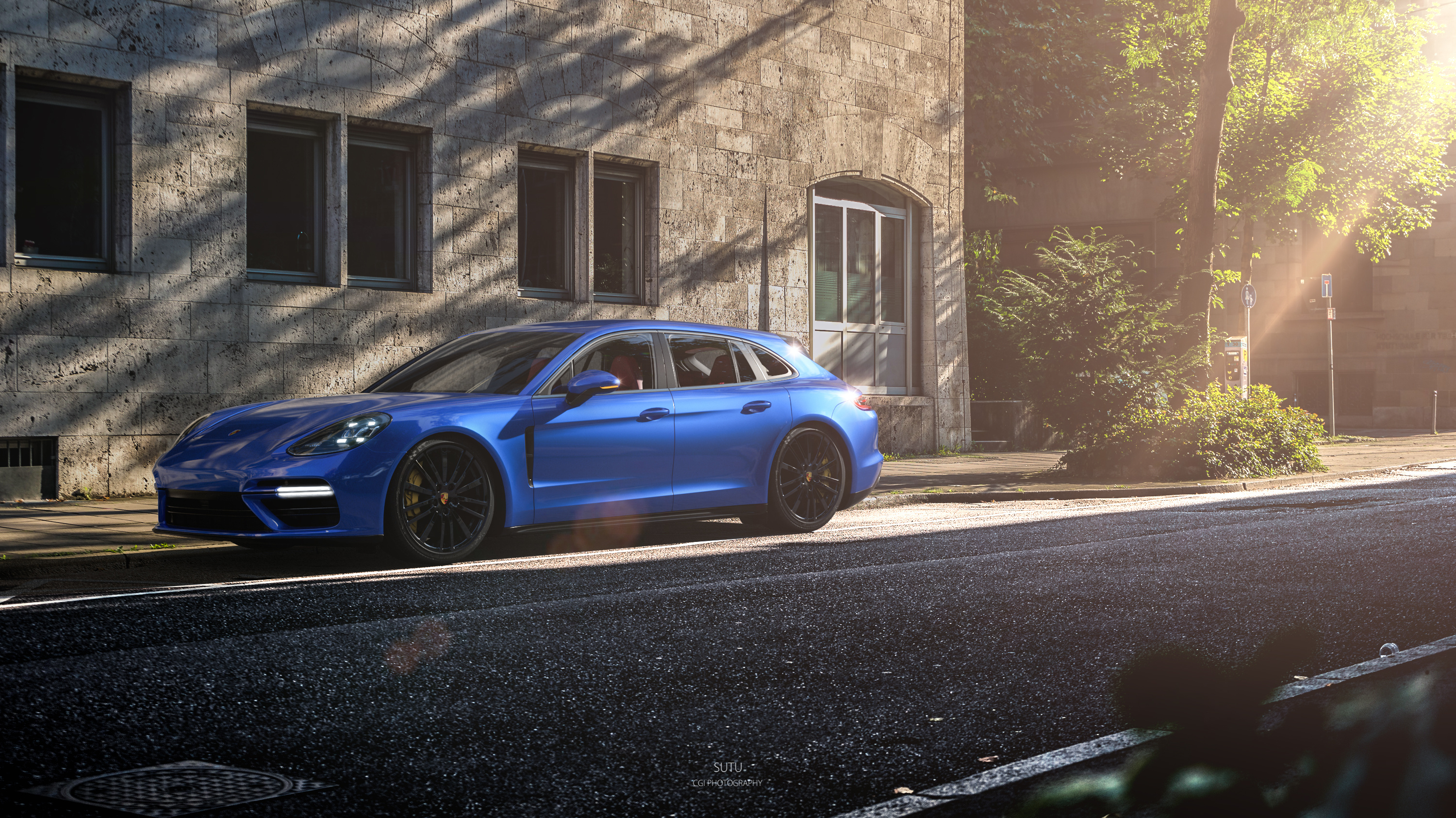 porsche panamera turbo sport turismo 2018 | cgi