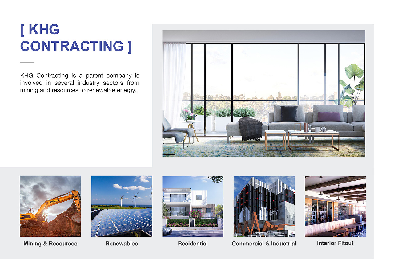 KHG建筑工程公司宣传册