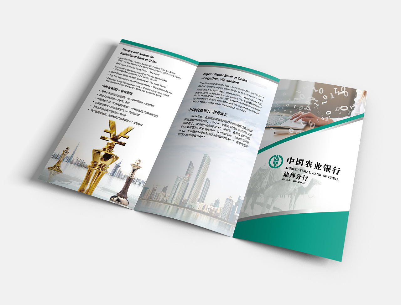 农业银行宣传册及五折页设计|平面|书籍/画册|不想说话的刺猬 - 原创