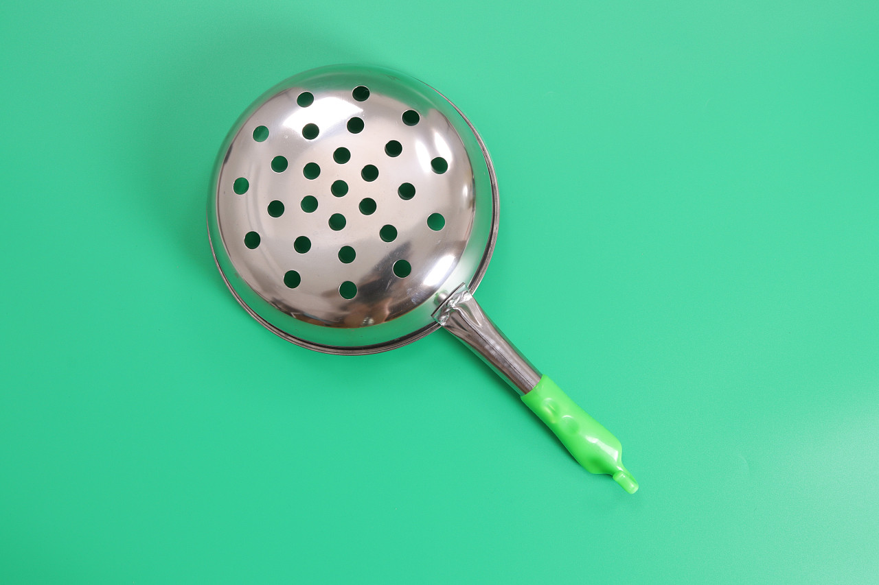 c02-烹饪用具39塑料柄漏鱼勺|摄影|产品摄影|图海