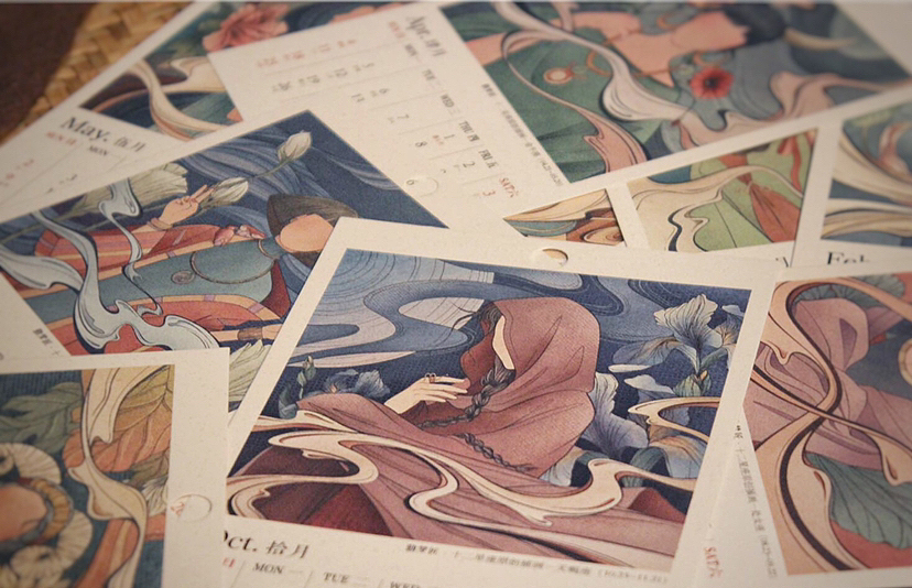 12星座女神插画