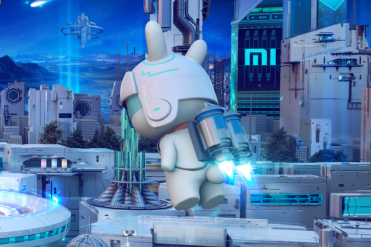 《即刻未来》—小米京东超级品牌日主视觉设计