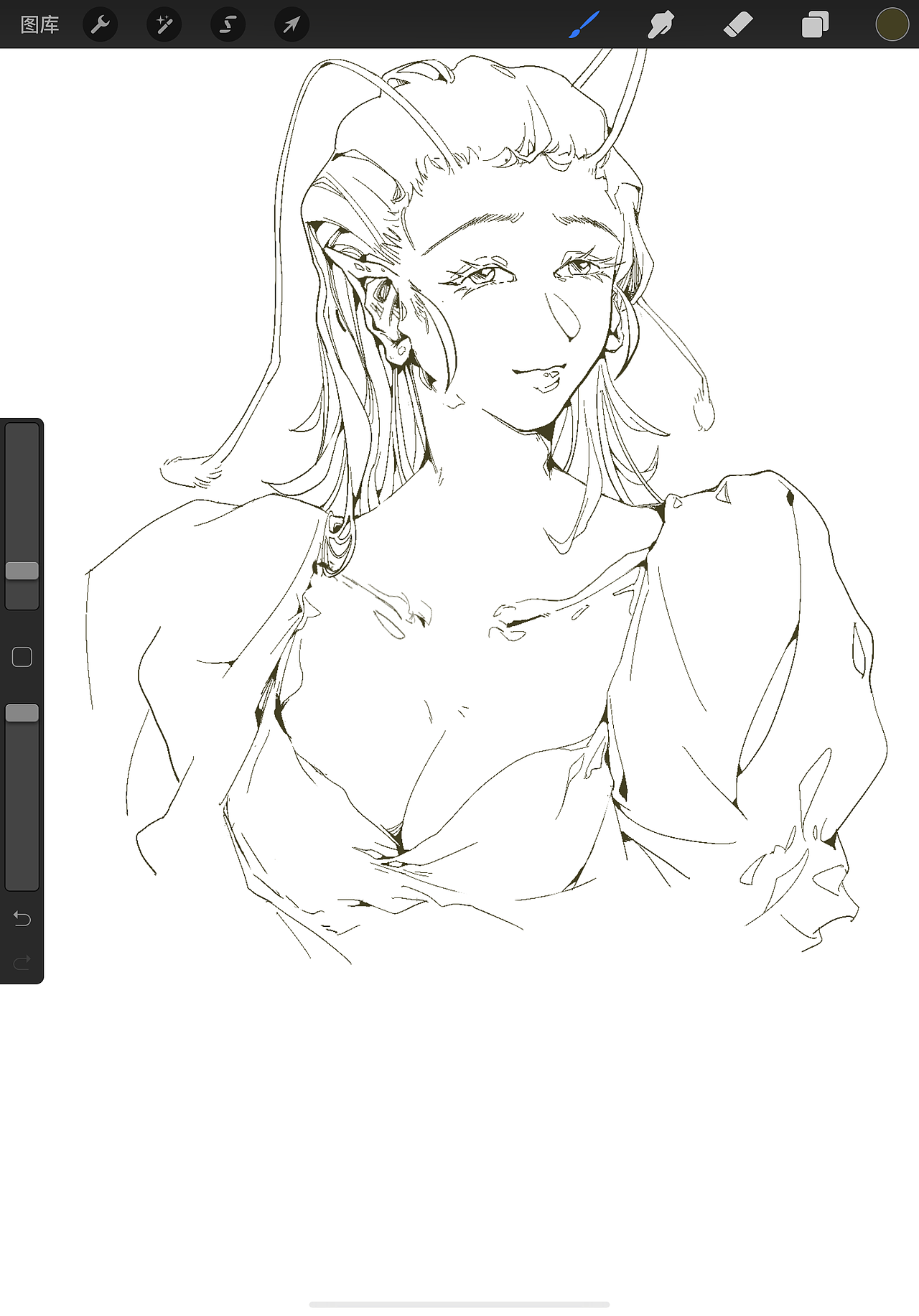 oc,原创线稿摸鱼平板