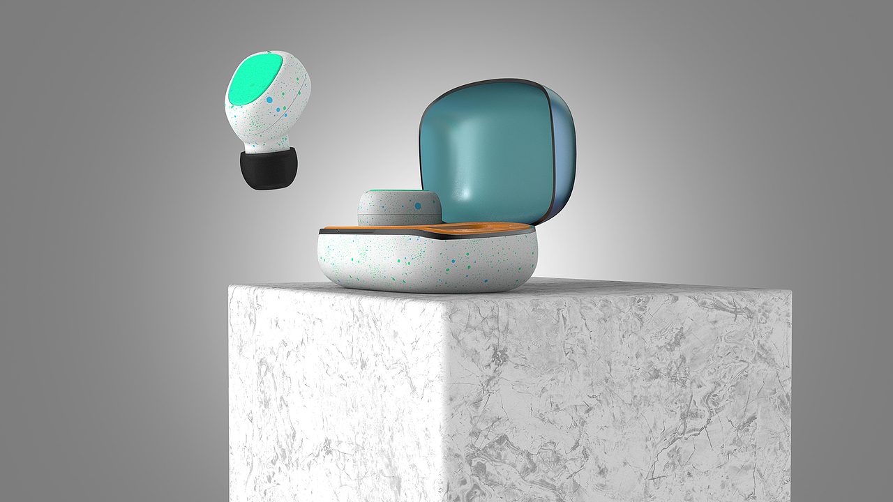 TWS蓝牙耳机犀牛rhino建模keyshot渲染（图ZMjI0NTE1ODQw） - 电子产品 - 站酷设计师小薛哈哈原创素材 - 站酷ZCOOL