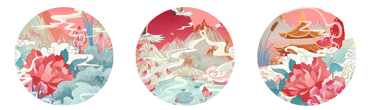 香水系列古风插画包装（图ZMjQzODQxMTEy） - 商业插画 - 站酷设计师一缕画丝原创素材 - 站酷ZCOOL