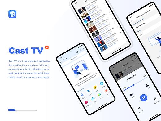 Cast TV-投屏工具app界面设计
