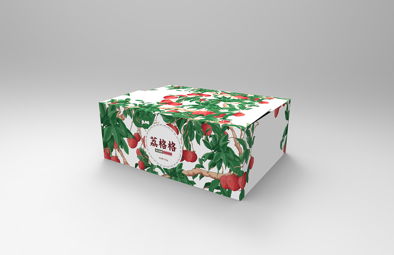 荔格格高端插画荔枝包装