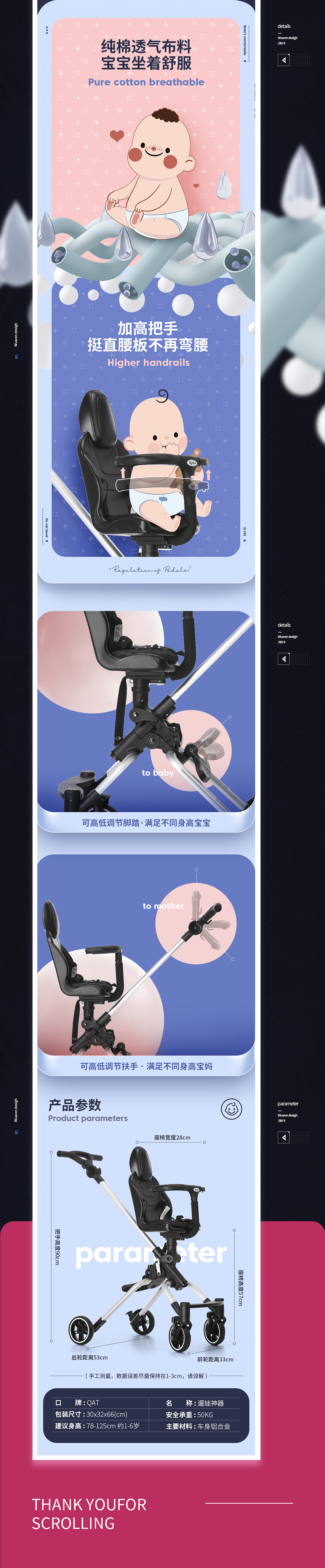 童车产品描述设计（图ZMTYzMTMyOTEy） - 电商 - 站酷设计师无问视传原创素材 - 站酷ZCOOL