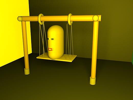 药丸娃娃荡秋千