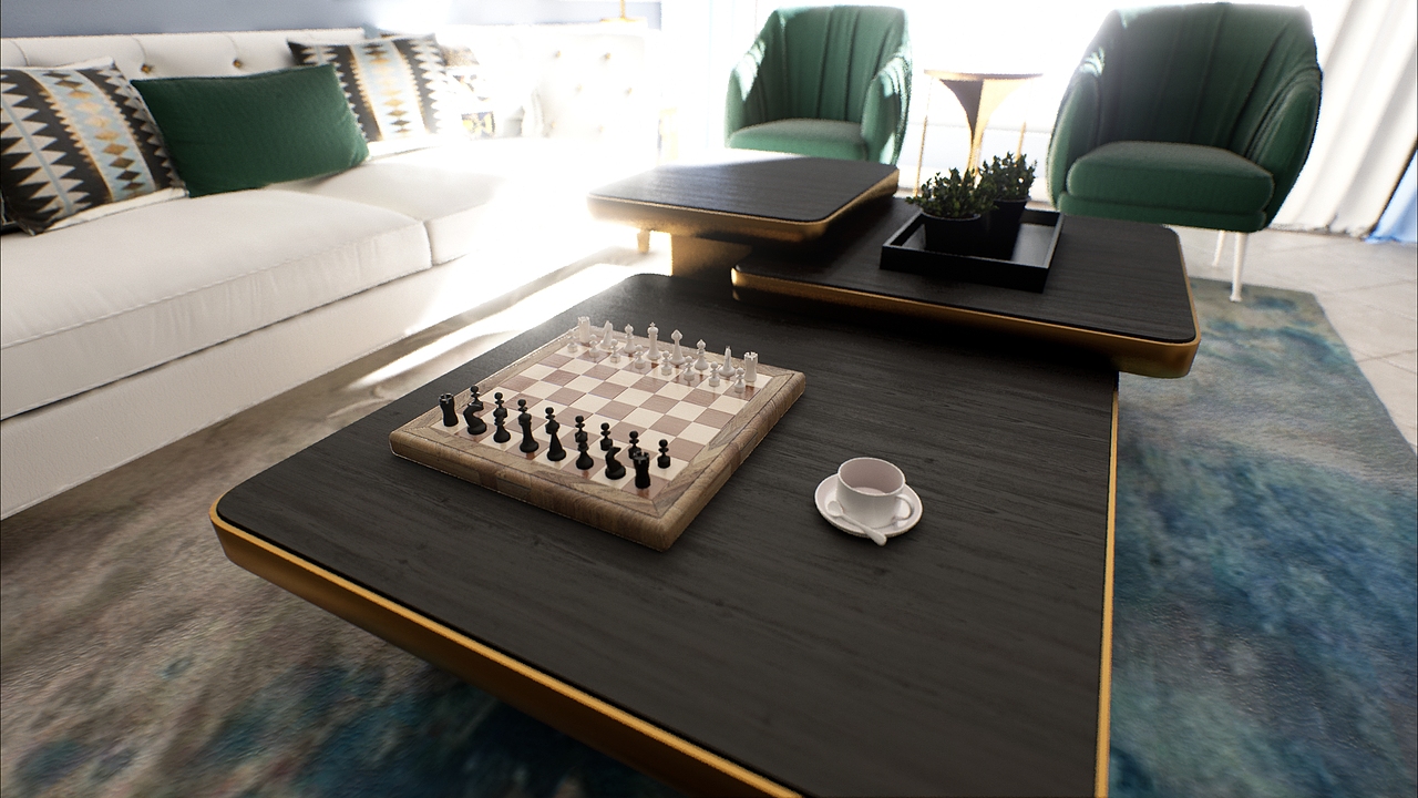 (UE4)VR室内设计 - 简约客厅