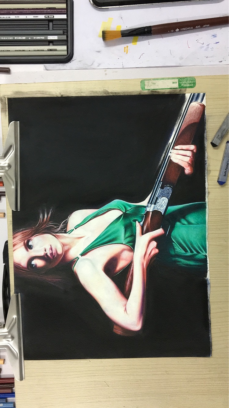 第一次彩铅画照片写生（图ZMTU3NzI3MjQw） - 艺术插画 - 站酷设计师乱蝉原创素材 - 站酷ZCOOL