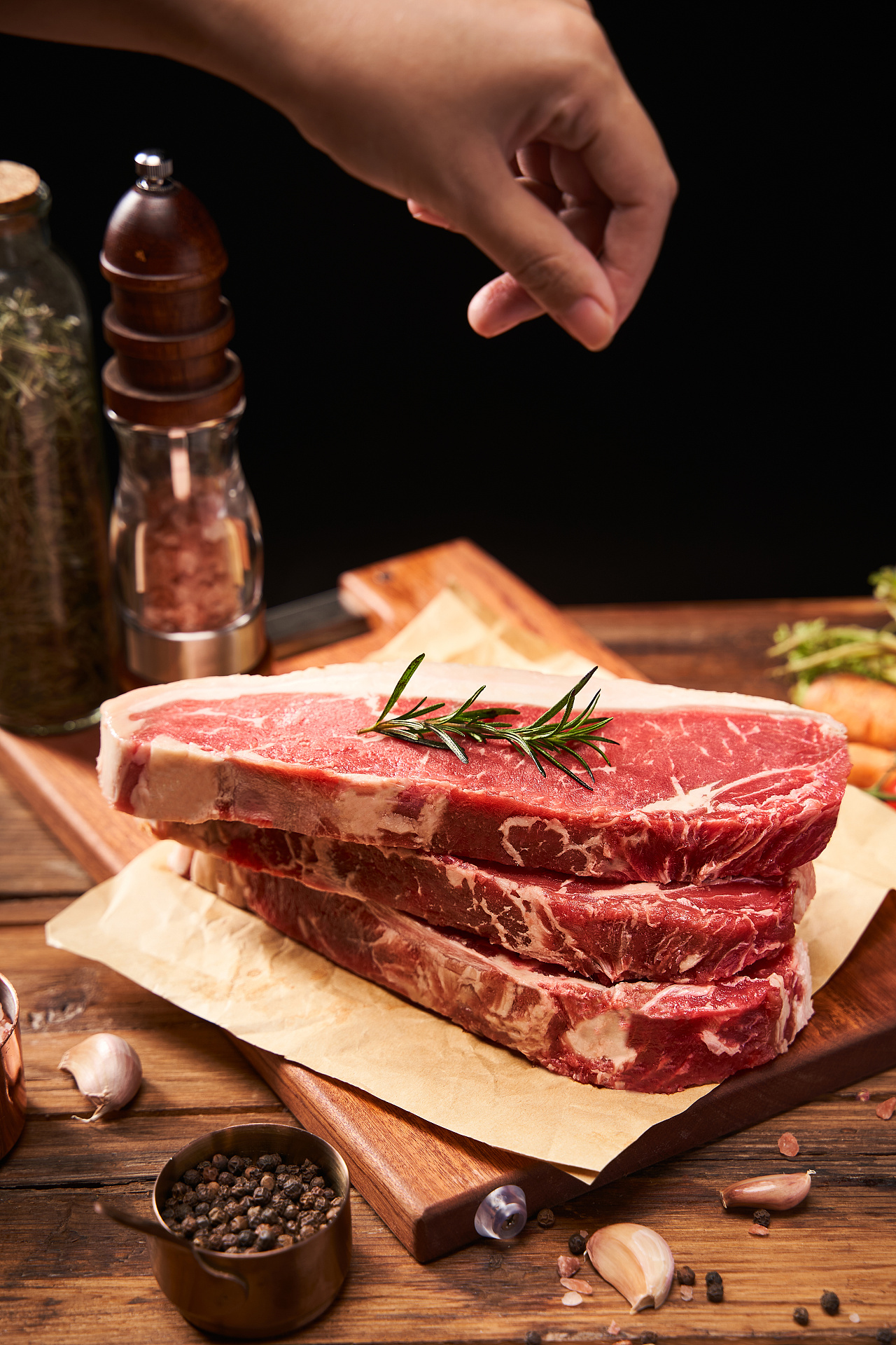 一组牛排拍摄,从原切到成片