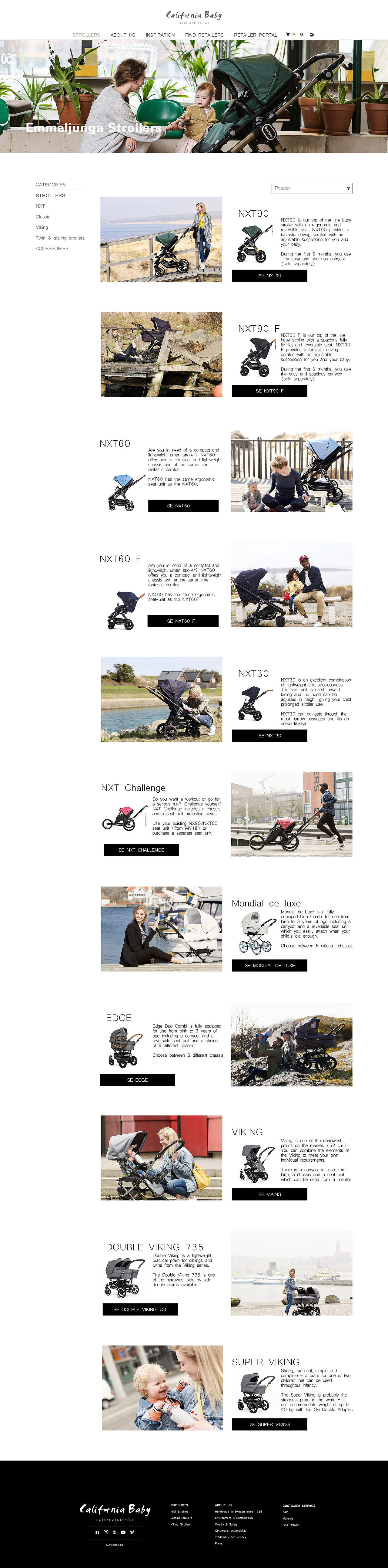 California Baby 国外母婴亲子婴儿车企业网页网站设计（图ZMTIxMzMzODEy） - 企业官网 - 站酷设计师babe1994原创素材 - 站酷ZCOOL