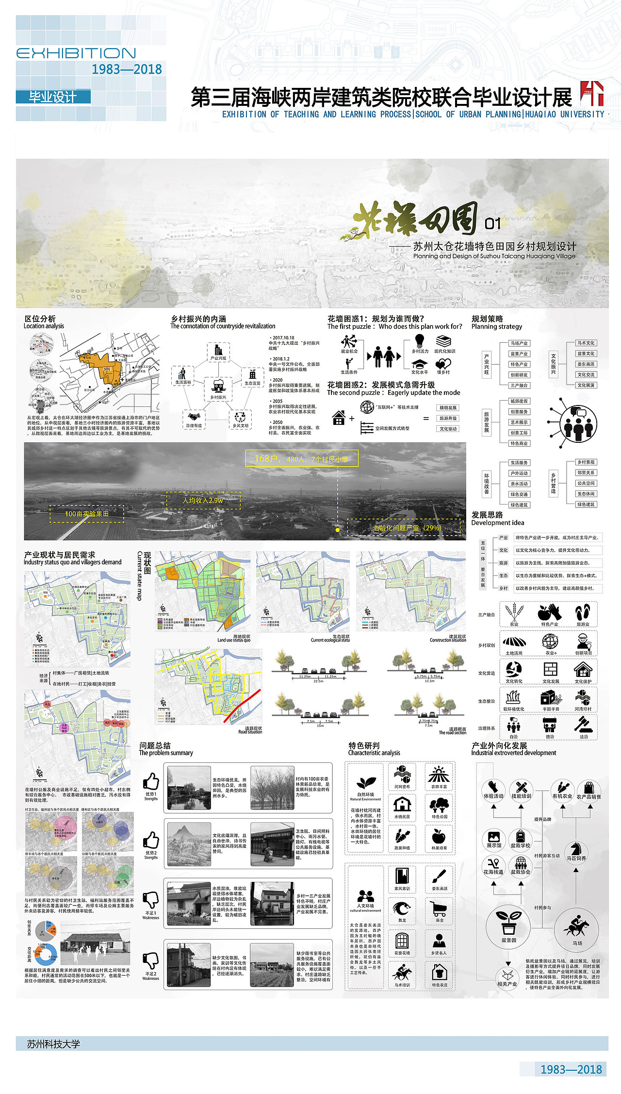 【毕业设计】苏州太仓花墙特色田园乡村规划设计