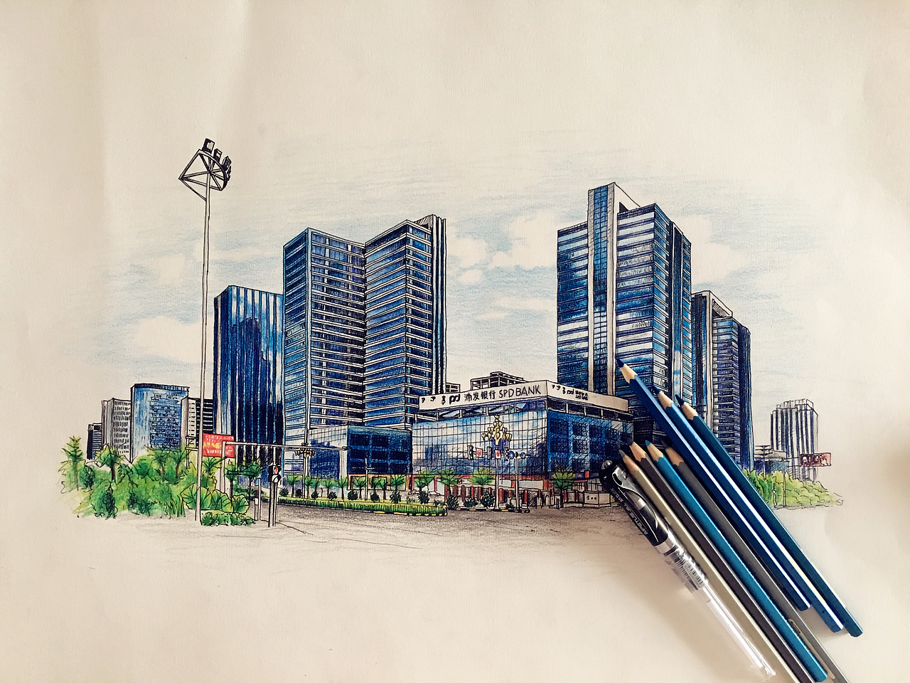 《我的家鄉(xiāng)-新東勝》（圖ZODMwMTkyNTY=） - 繪畫 - 站酷設(shè)計(jì)師完美MCL原創(chuàng)素材 - 站酷ZCOOL