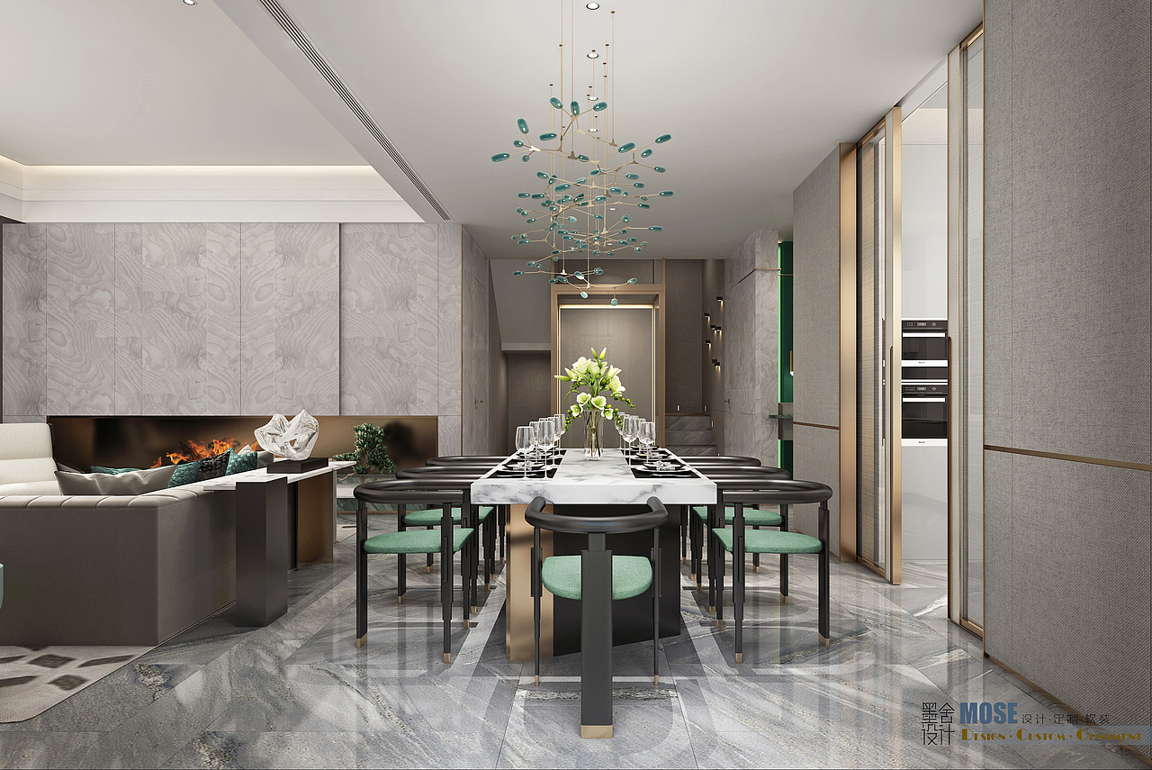 墨舍设计|现代和中式的碰撞·独栋别墅