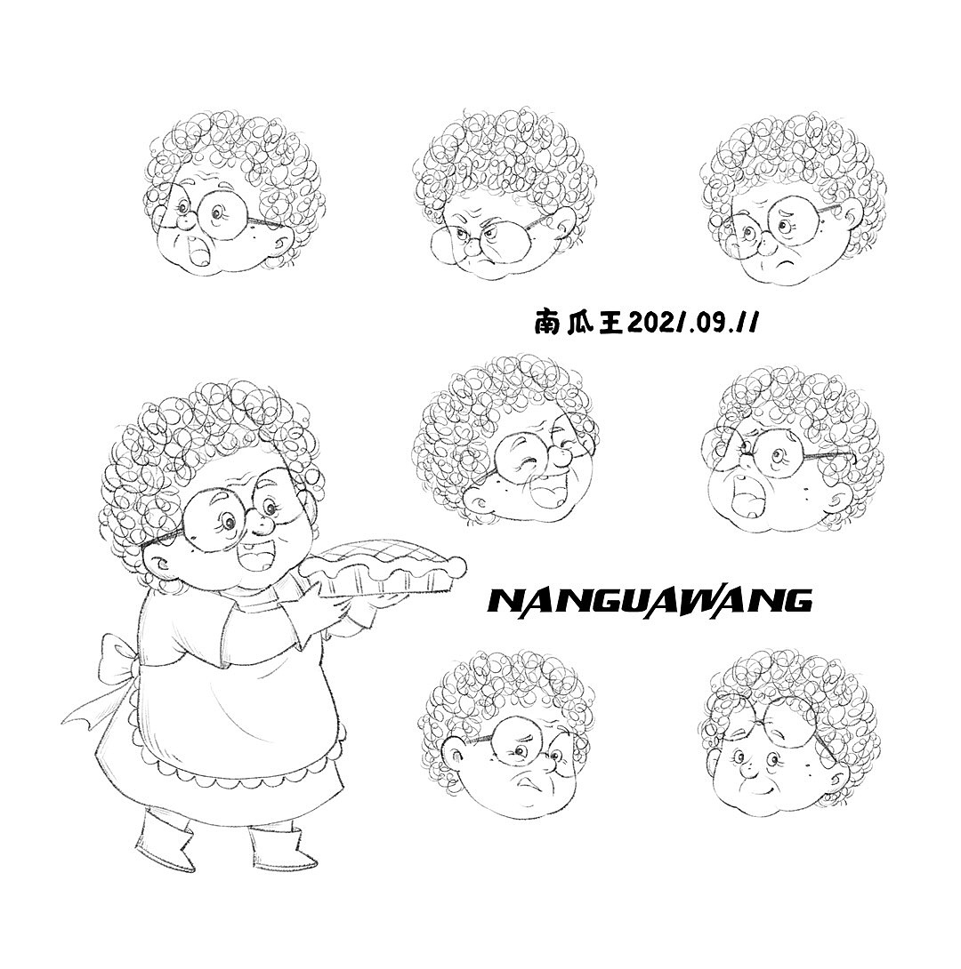 儿童插画人物表情