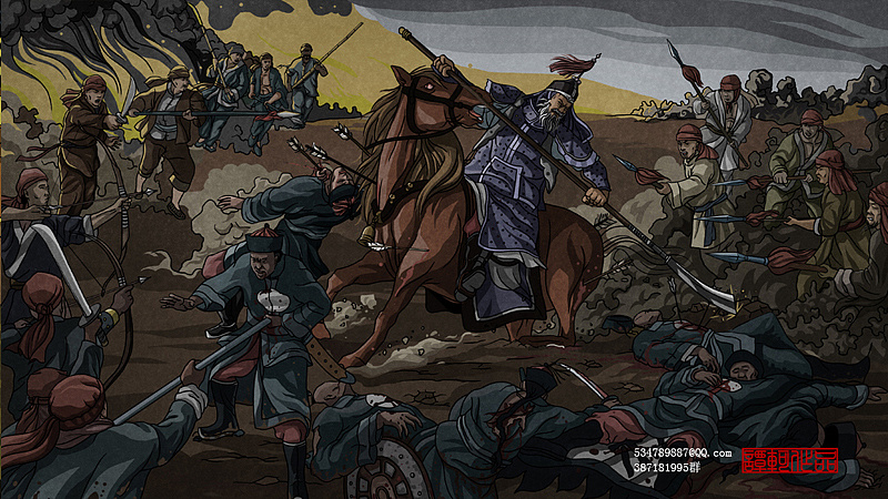 54  台烽火 林向榮戰死春牛埔 副本推 荐原创-插画-商业插画谭老怪