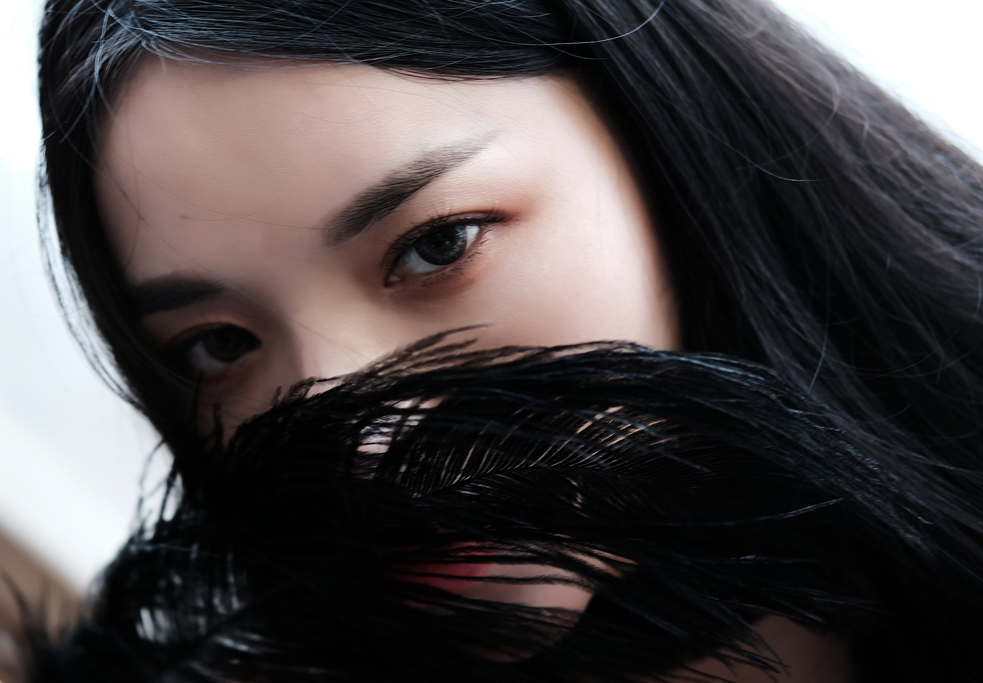 黑色羽毛|摄影|人像摄影|弦叔 - 原创作品 - 站酷 (zcool)