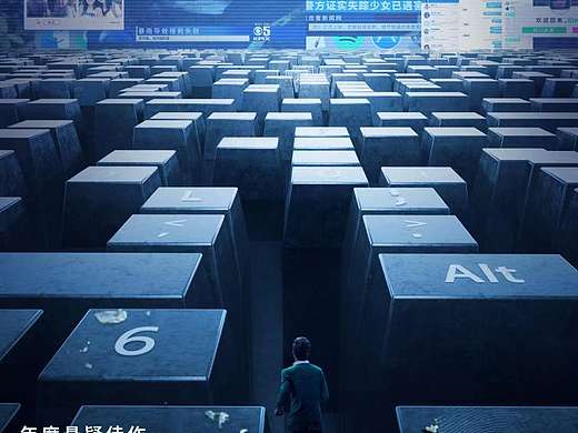 高分悬疑犯罪神作《网络迷踪》中国版海报