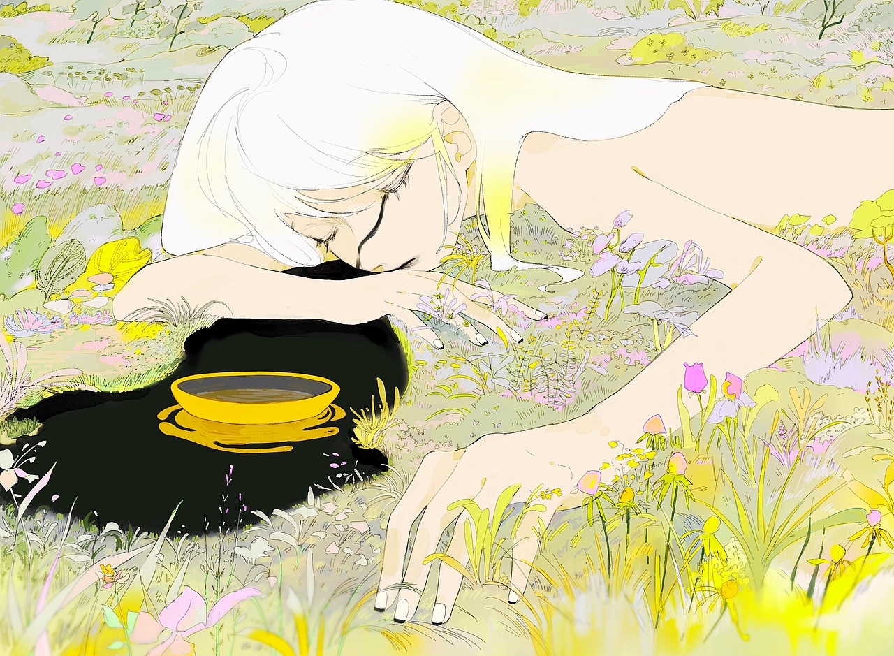 关于少女和花的一些构想（图ZMzU4NzIyNzAw） - 创作习作 - 站酷设计师野原生蚝原创素材 - 站酷ZCOOL