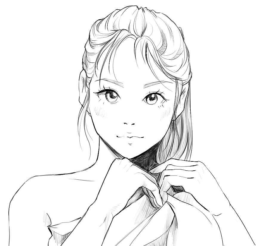 临摹线稿（图ZMTYxODIyMTgw） - 创作习作 - 站酷设计师青于浅原创素材 - 站酷ZCOOL