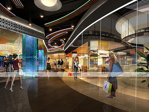 【友昌设计案例】威海富城国际休闲广场设计效果图