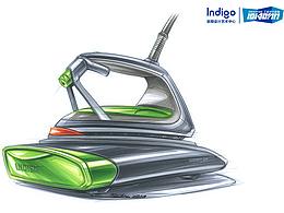 工業(yè)設計考研效果圖表達——電熨斗設計（意翔手繪）