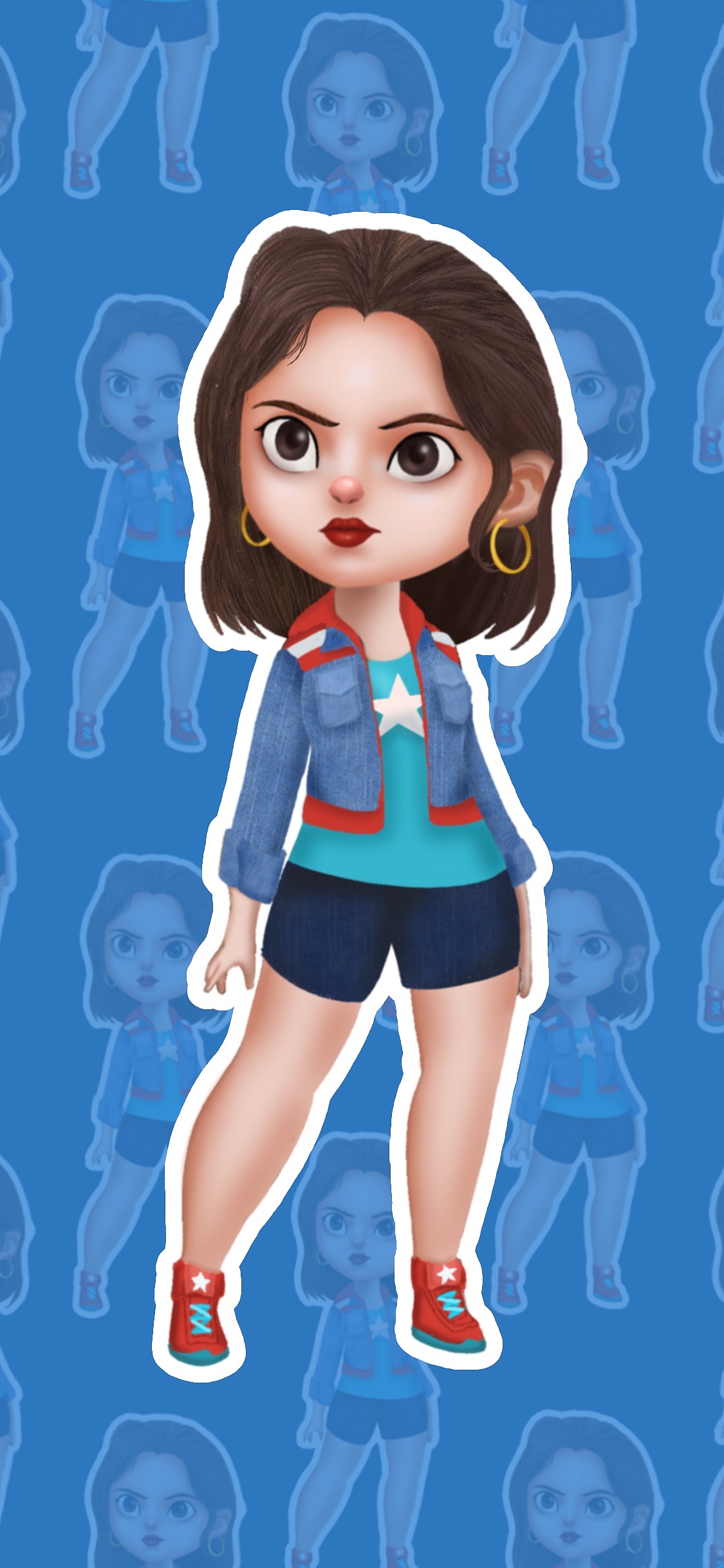 漫威女孩q版练习|平面|图案|laura考拉啦_原创作品-站酷zcool