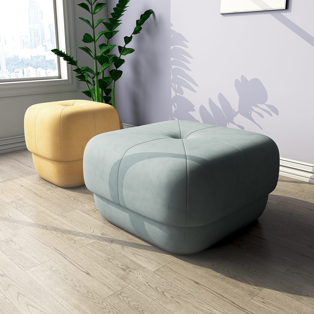 凳子3d效果图制作