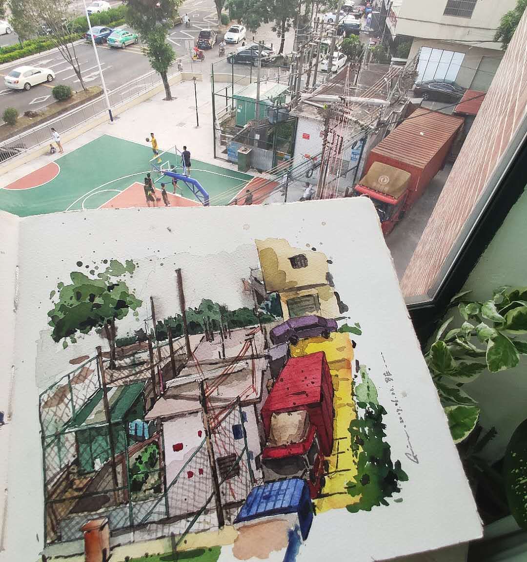 绘本11 那些边走边画的时刻(图ZMTY2Mzc1NjM2) - 绘画 - 站酷设计师画画的陈一丘原创素材 - 站酷ZCOOL
