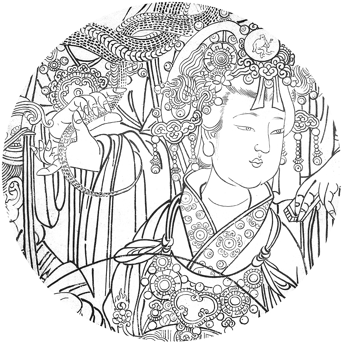 永乐宫壁画线描