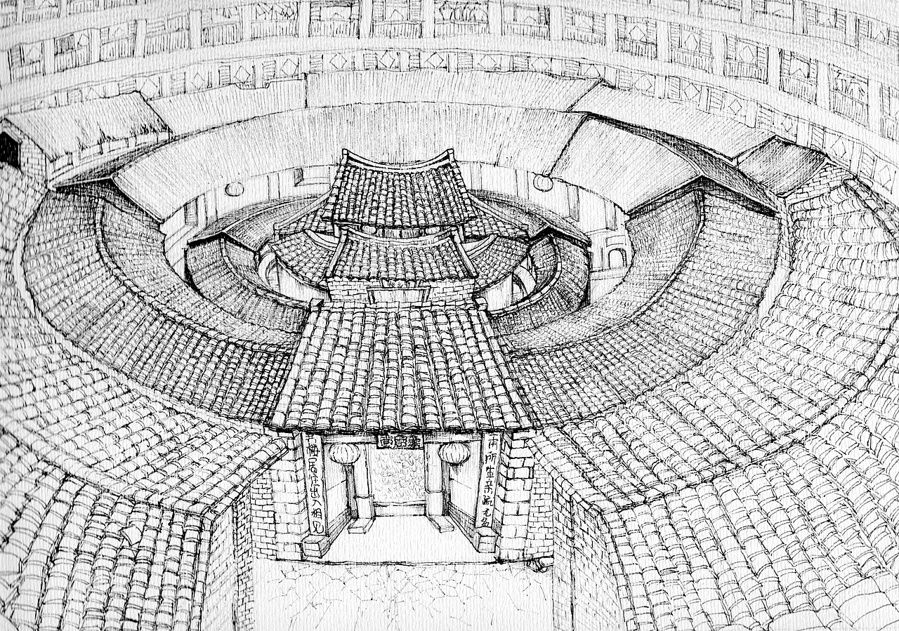 瓦片很多,
很密集,<br>所以需要耐心去描绘