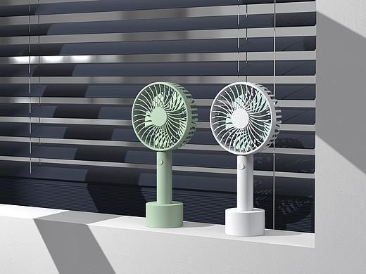 一组小风扇渲染