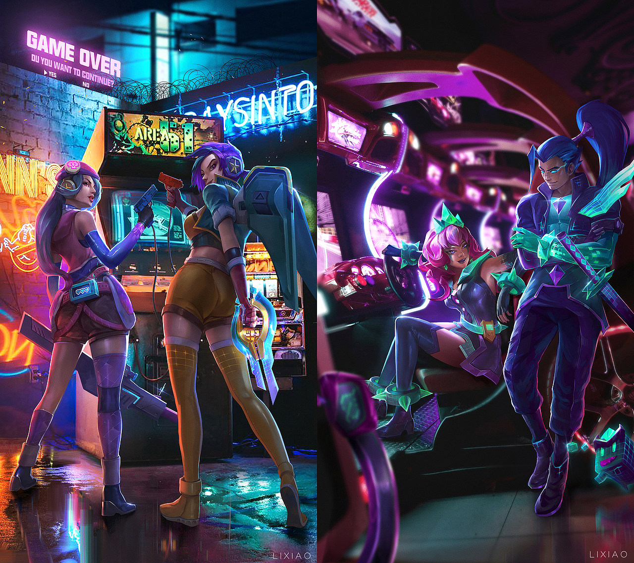 英雄联盟电玩皮肤系列 宣传插画（图ZMTY0Nzk2NzE2） - 商业插画 - 站酷设计师ShawnLee不改行原创素材 - 站酷ZCOOL