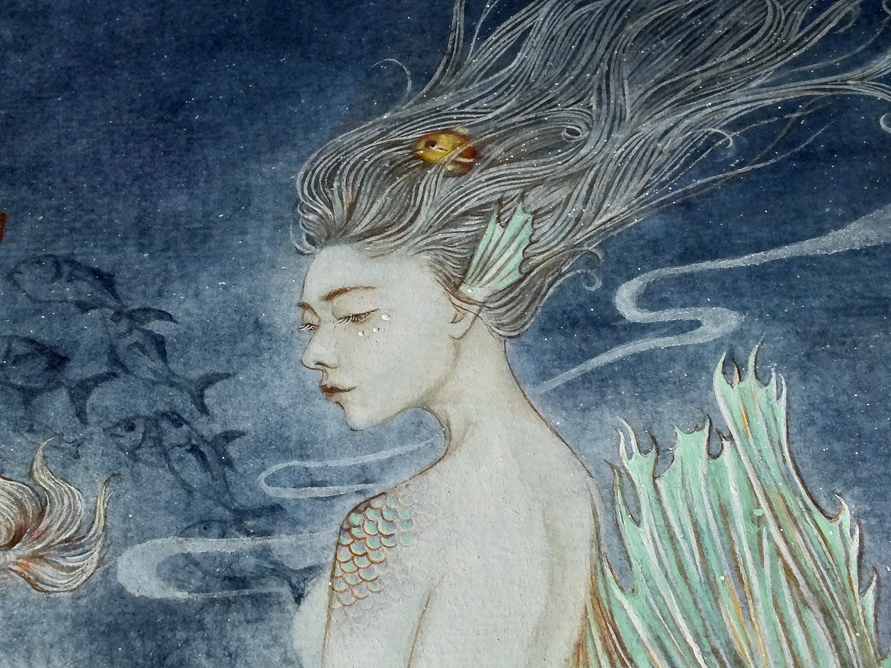 山海经系列之《泉客》（图ZMjM1Njg2ODQ4） - 创作习作 - 站酷设计师凉小天儿原创素材 - 站酷ZCOOL