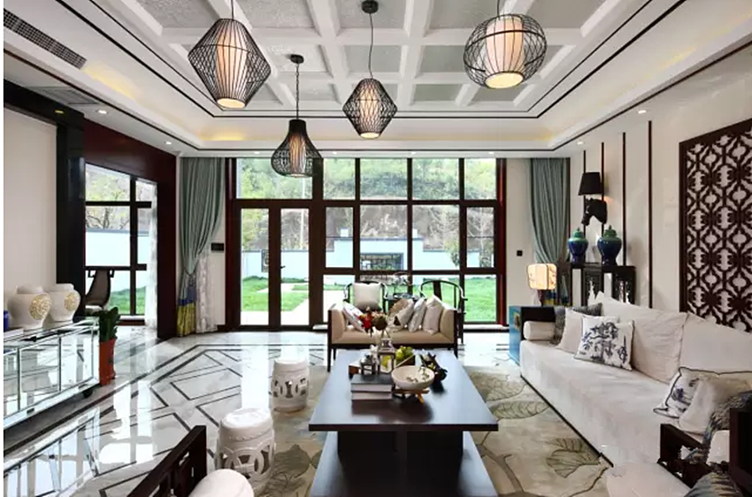 圣世宫-隆重新中式（图ZNDc0NTY3ODg=） - 家装设计 - 站酷设计师天津别墅装饰原创素材 - 站酷ZCOOL