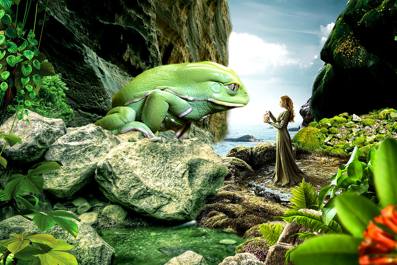 青蛙仙子（图ZODc2MjQ3NDg=） - 海报 - 站酷设计师WXZ琳原创素材 - 站酷ZCOOL