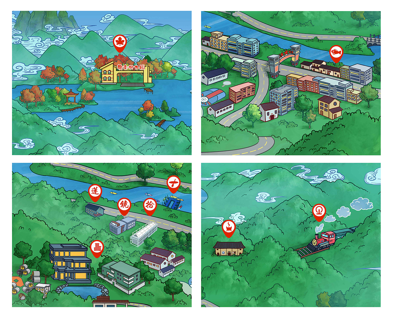 阳明湖旅游地图