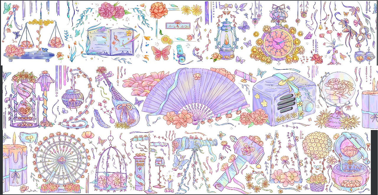 膠帶（圖ZMzA1NDQ3NTYw） - 商業(yè)插畫 - 站酷設(shè)計師啟喵喵原創(chuàng)素材 - 站酷ZCOOL