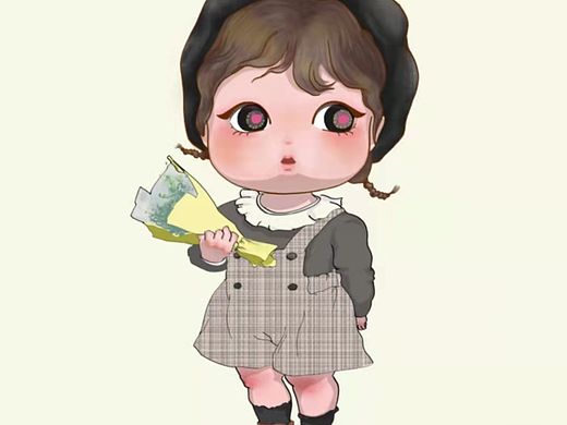 一個人物練習（個人主頁-ZNTU1MjU5Mjg=） - 兒童插畫 - 站酷設計師愛果大地原創(chuàng)素材 - 站酷ZCOOL