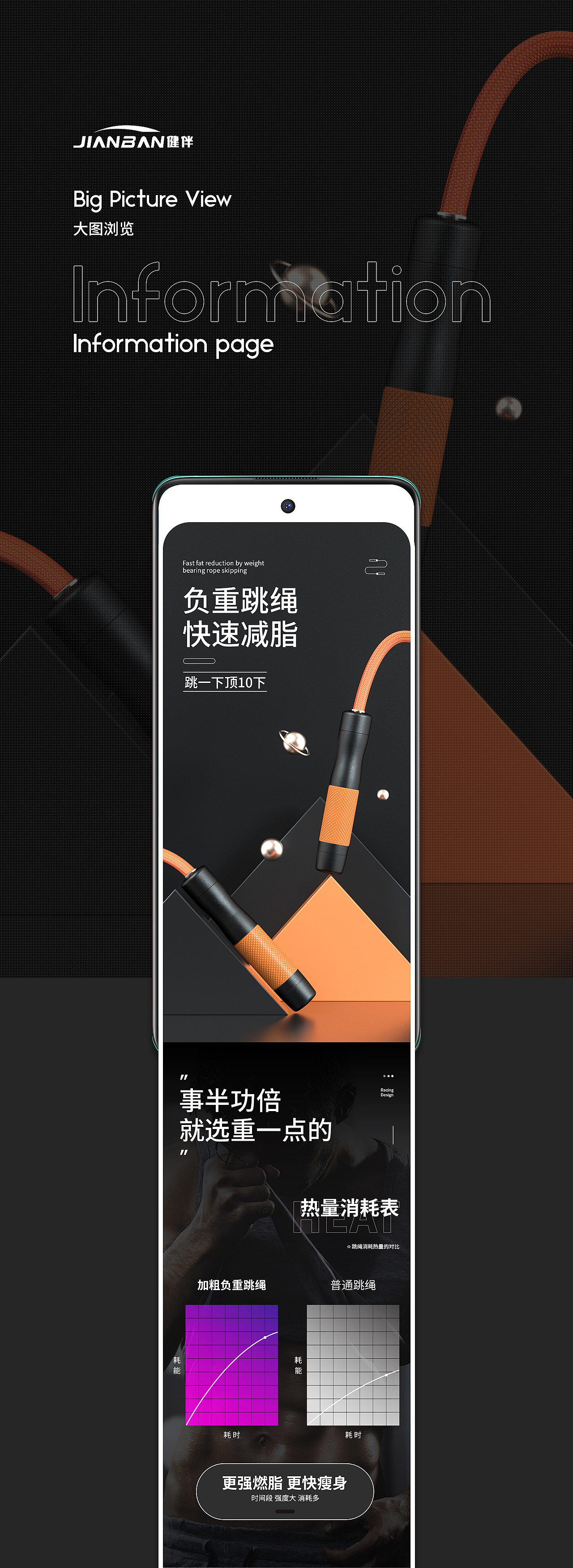 C4D跳绳详情页-建模渲染项目