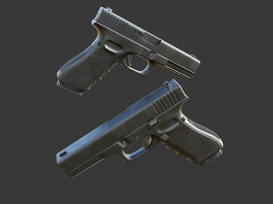 3Ds Max GLOCK_17 建模+渲染