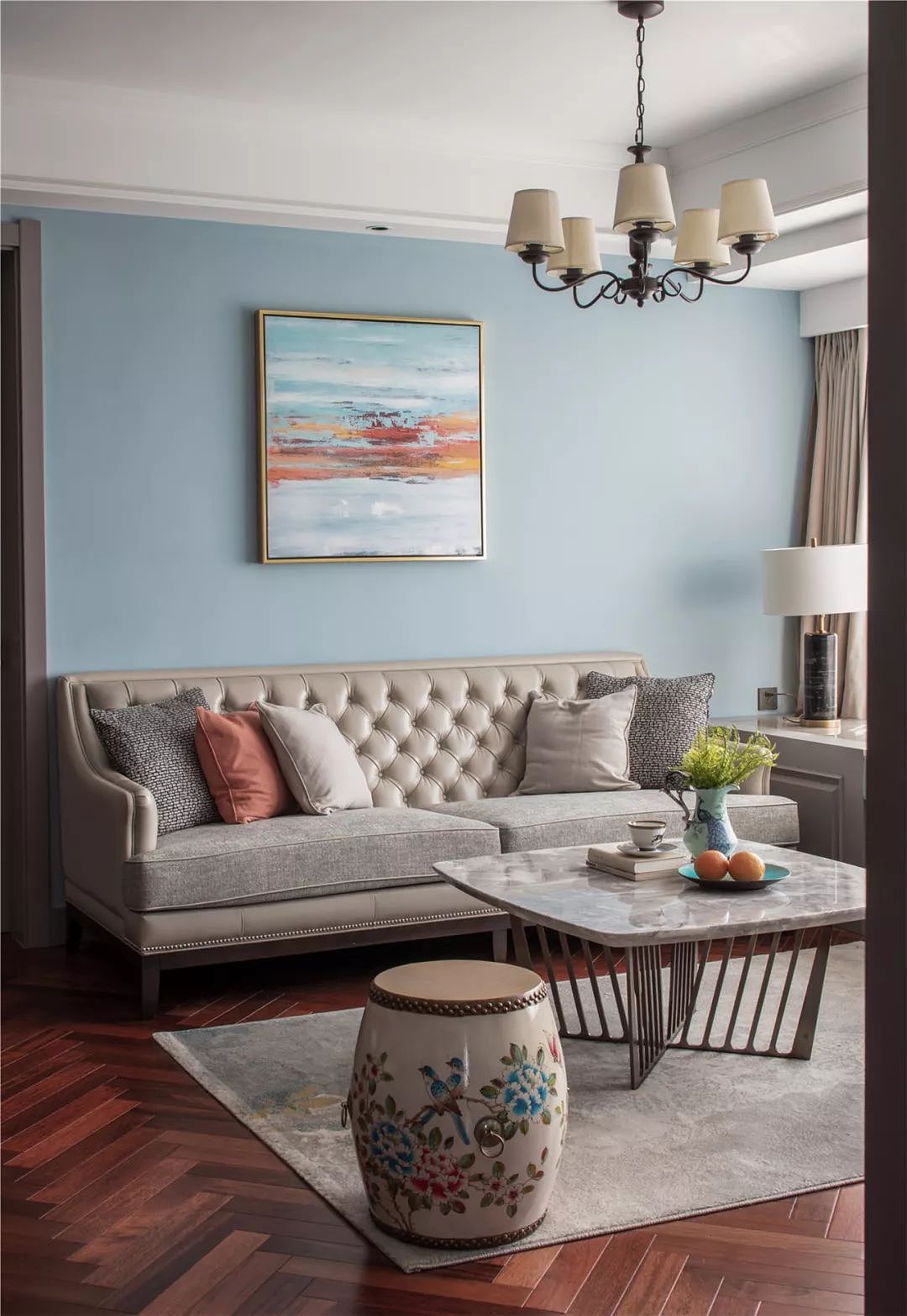 北轩装饰-沈阳五彩阳光城129平美式风